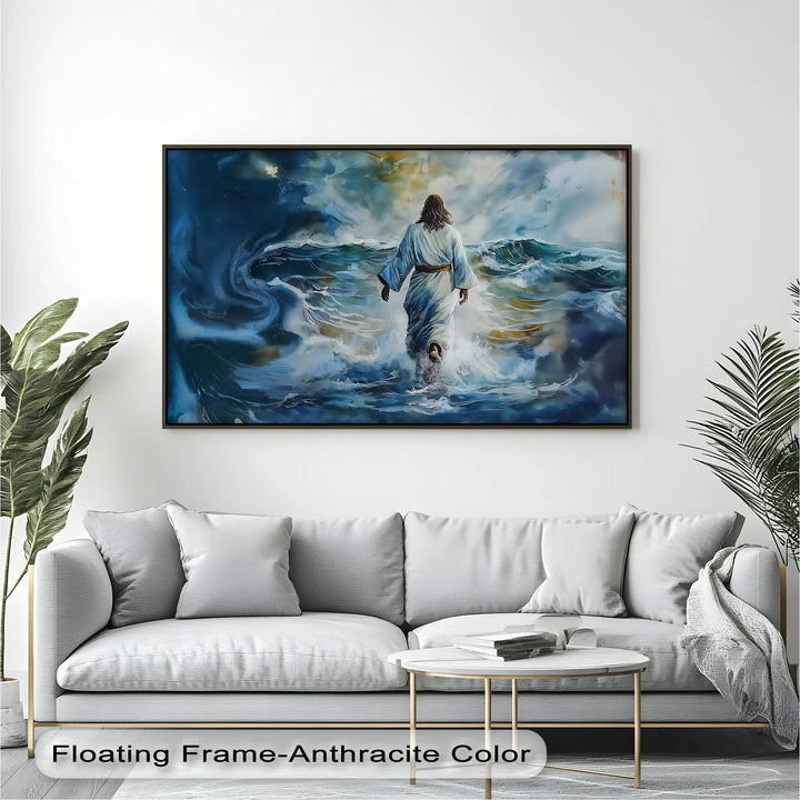 Divine Courage – Jesus Walking on Water Canvas Print - MyPhotoStation