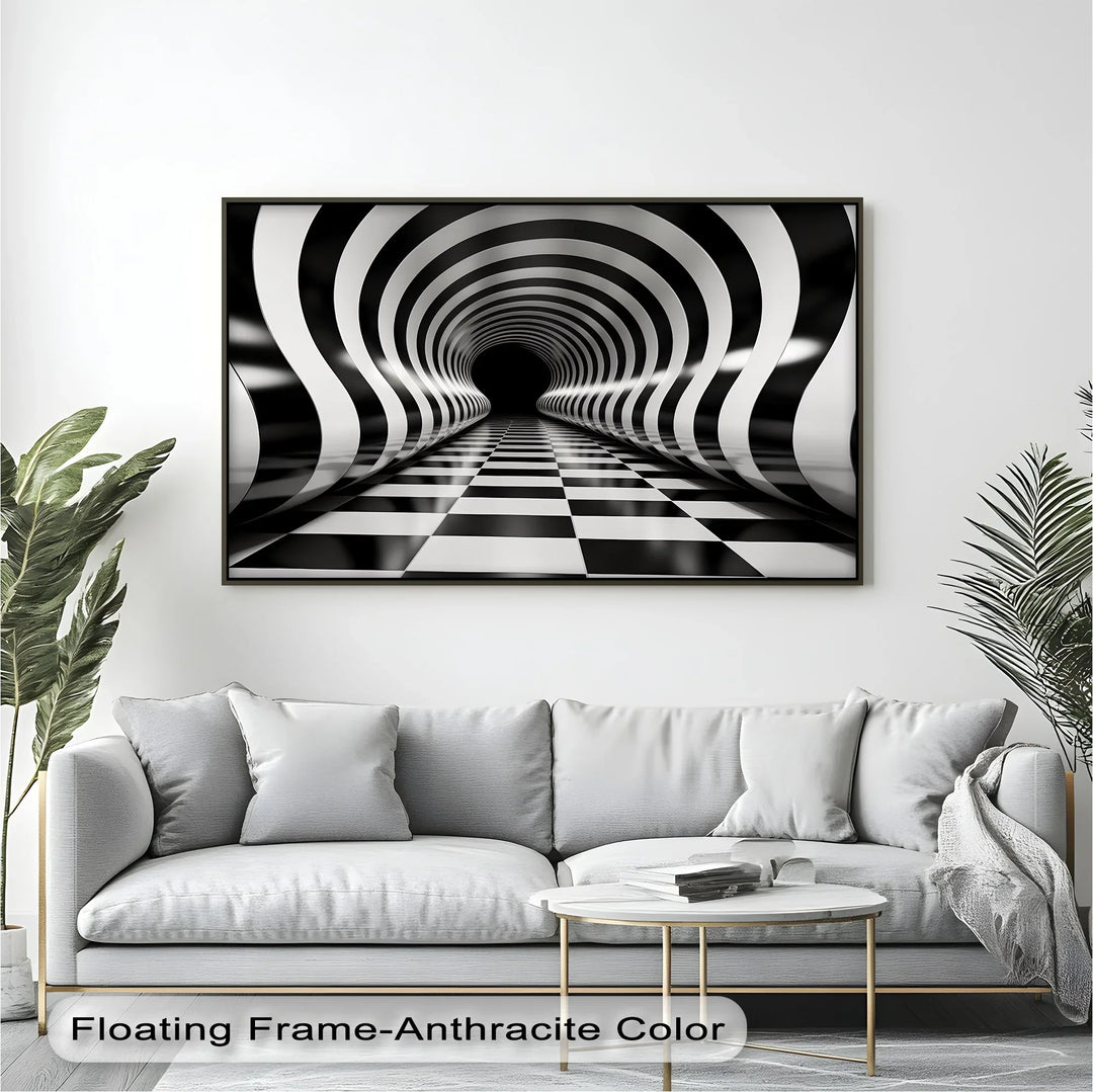 Waves of Infinity – Black & White Canvas Print - MyPhotoStation