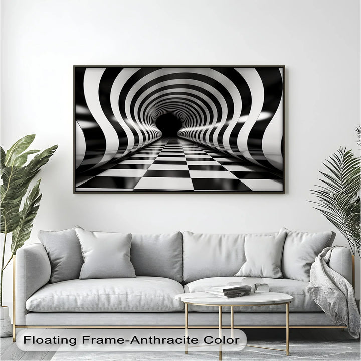 Waves of Infinity – Black & White Canvas Print - MyPhotoStation