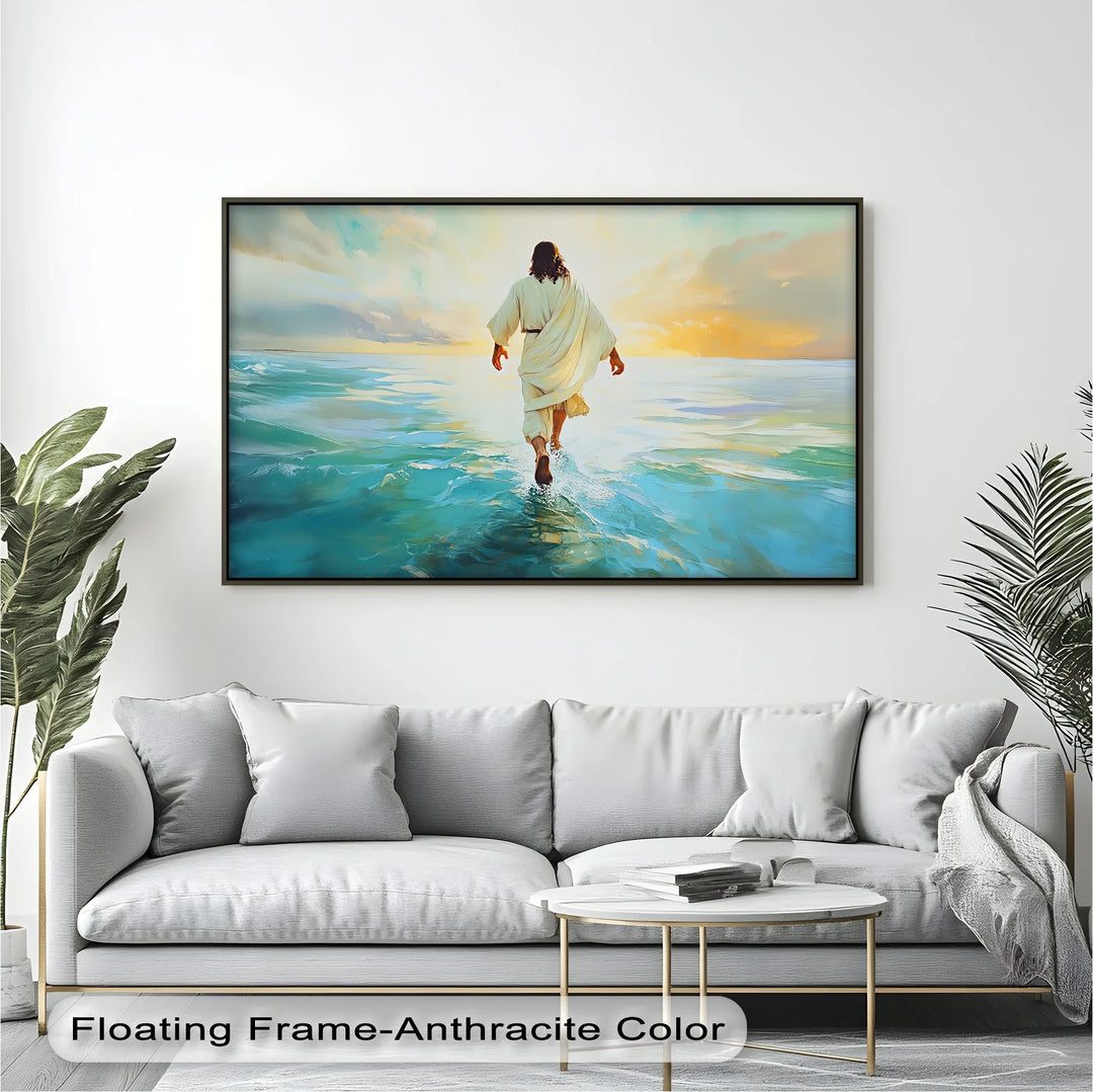 Faith in Motion – Jesus Walking on Water Canvas Print - MyPhotoStation