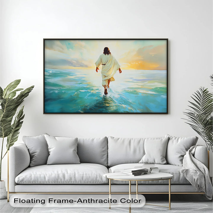 Faith in Motion – Jesus Walking on Water Canvas Print - MyPhotoStation