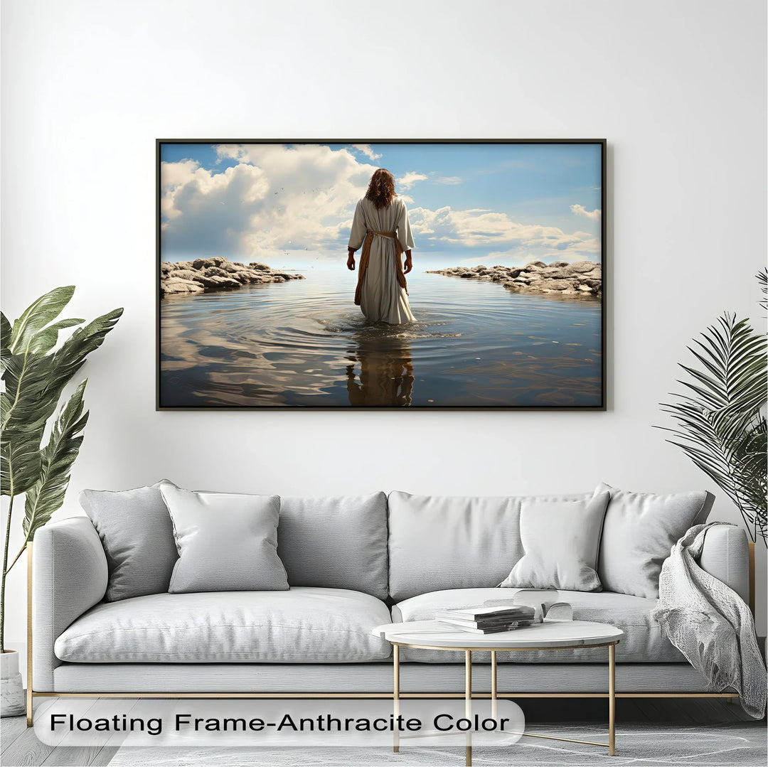 Heaven’s Reflection – Jesus Walking on Water Canvas Print - MyPhotoStation