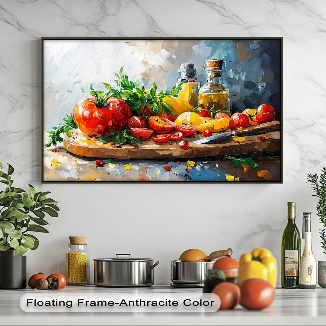 Heirloom Harvest – Tomato & Olive Oil Kitchen Canvas Prints - MyPhotoStation