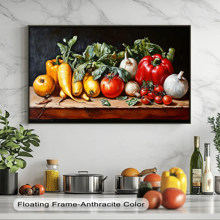 Farm-Fresh Harvest – Rustic Vegetable Still Life Kitchen Canvas Prints - MyPhotoStation
