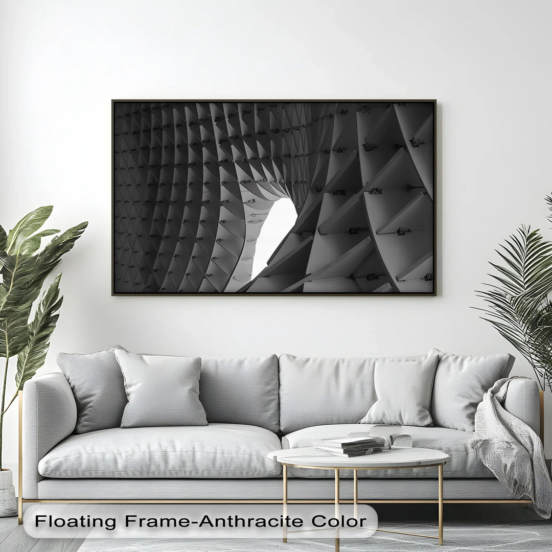Architectural Geometry – Abstract Structural Canvas Wall Art - MyPhotoStation
