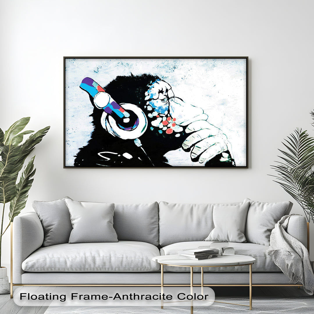 Listening Ape – Banksy Street Art Canvas Print
