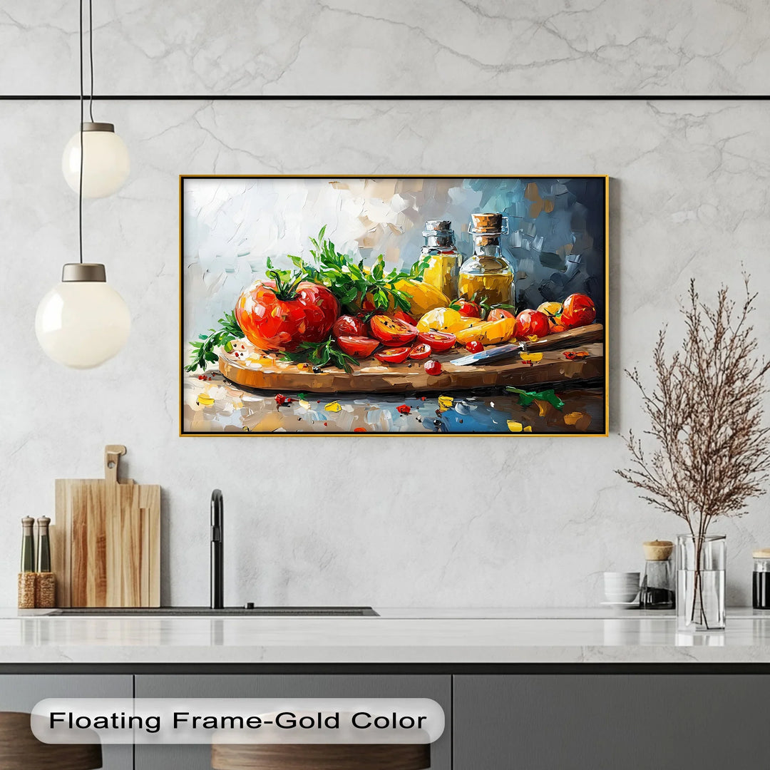 Heirloom Harvest – Tomato & Olive Oil Kitchen Canvas Prints - MyPhotoStation