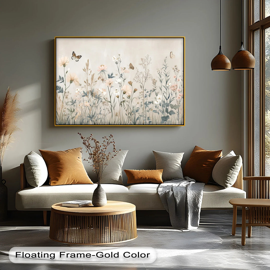 Whispers of Wildflowers – Soft Botanical Meadow Canvas Print - MyPhotoStation