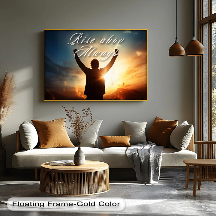 Rise Above Always - Motivational Canvas Print