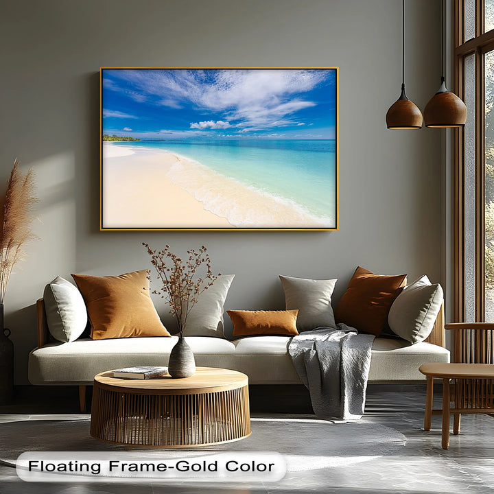 Tropical Beach and Crystal Waters - Landscape Canvas Print