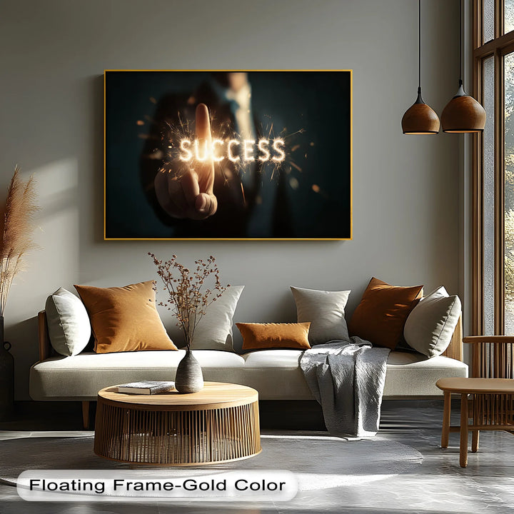 Ignite Success – Sparkling Motivation Canvas Print