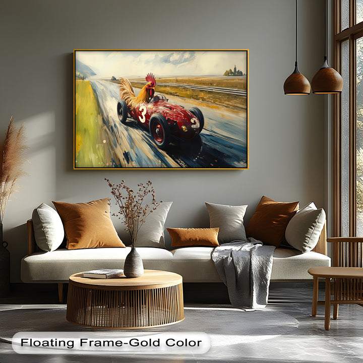 Rooster Racer – Car Canvas Print