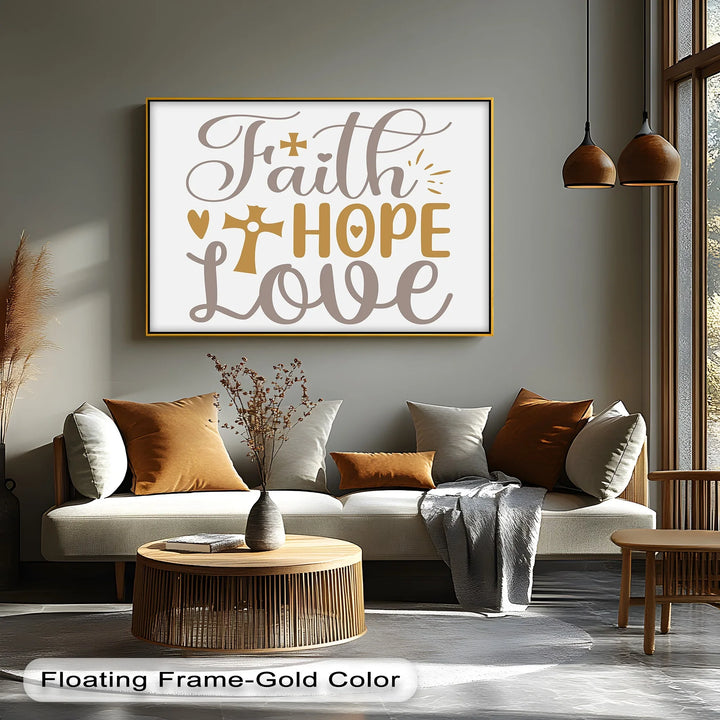 Faith, Hope, Love – Inspirational Christian Canvas Print - MyPhotoStation