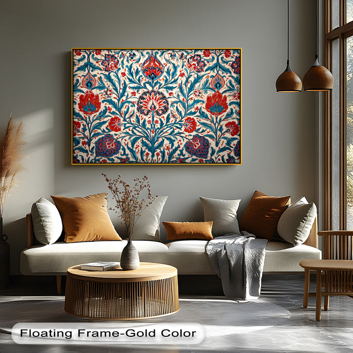 Persian Floral Elegance – Persian Canvas Print