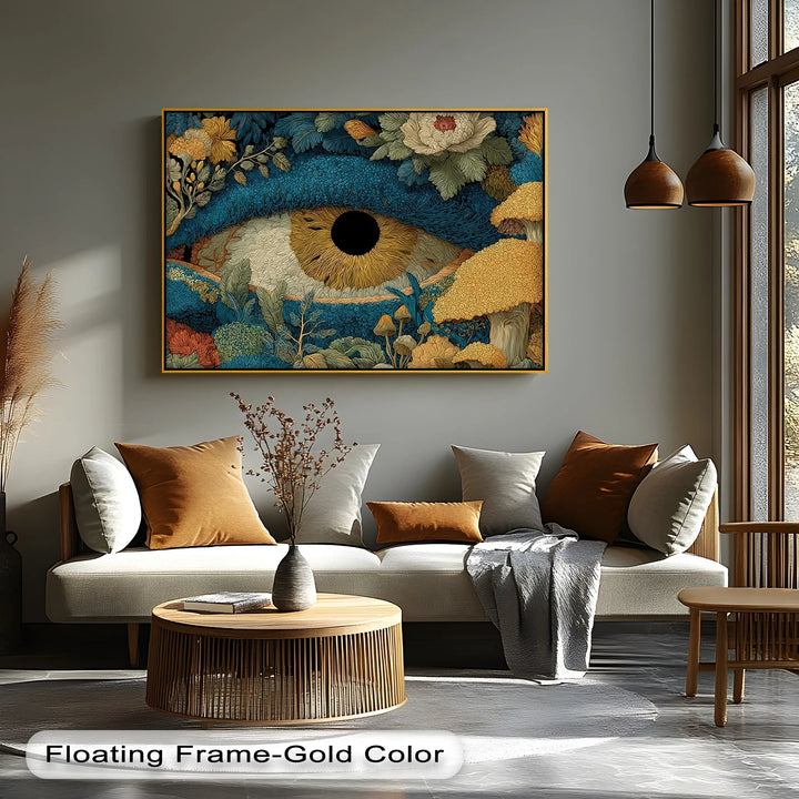 Botanical Eye Illustration – Surreal Forest Canvas Print - MyPhotoStation