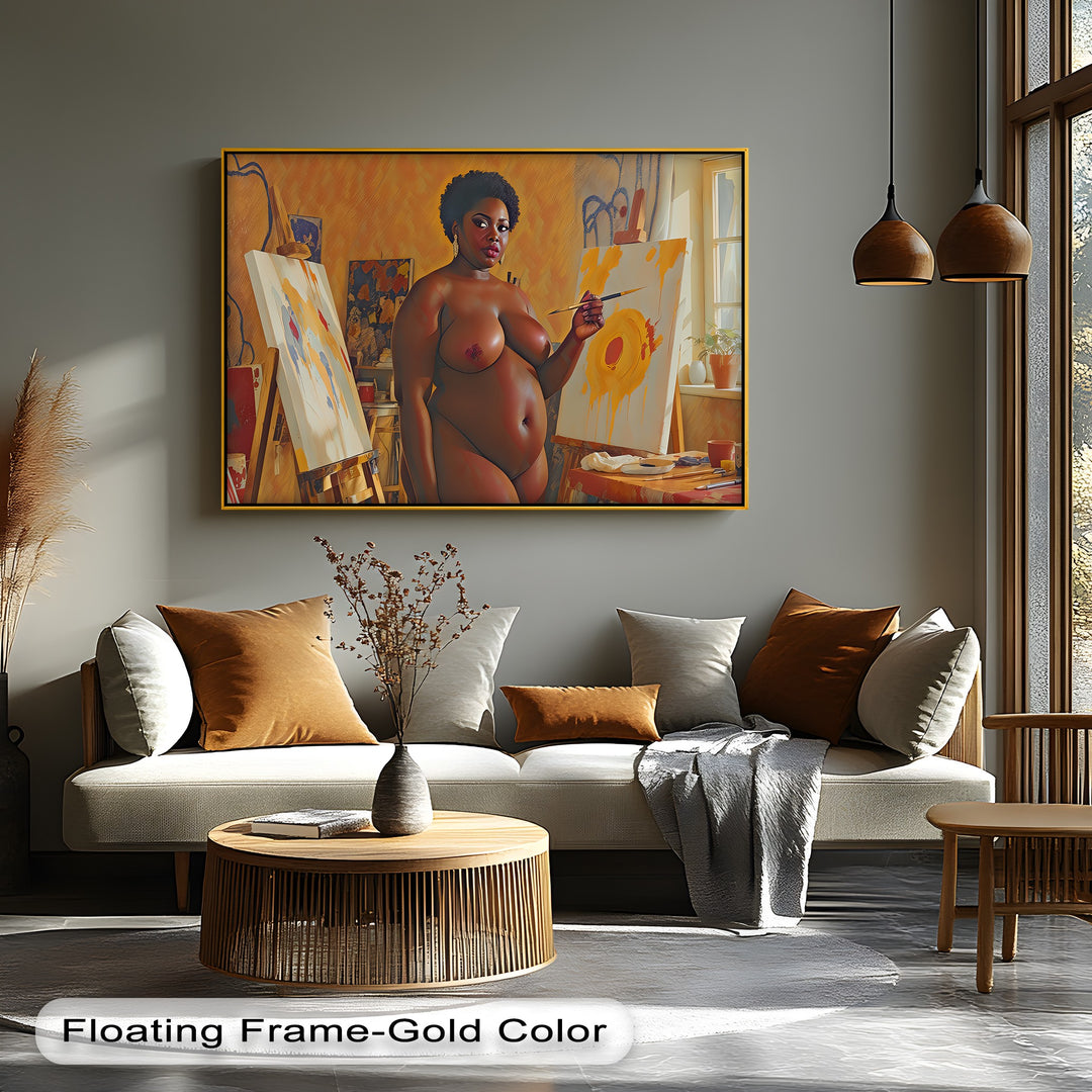 Bold Strokes – Nude Abstract Erotic Canvas Wall Art | Naked Canvas Prints