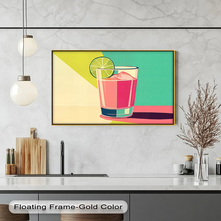 Pop Art Pink Lemonade – Kitchen Retro Drink Canvas Print - MyPhotoStation