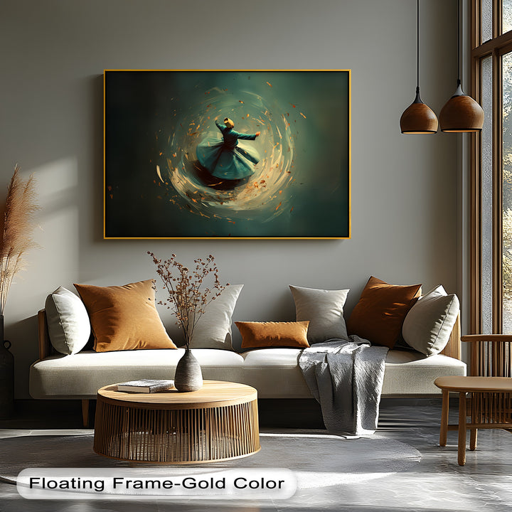 Whirl of the Soul – Sufi Dervish Spiritual Canvas Print