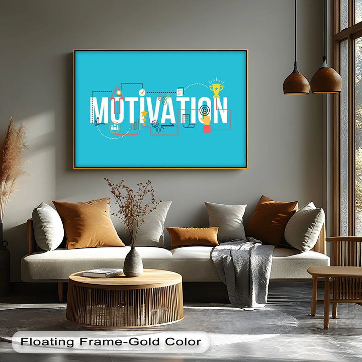 Motivation Blueprint – Inspired Canvas Print
