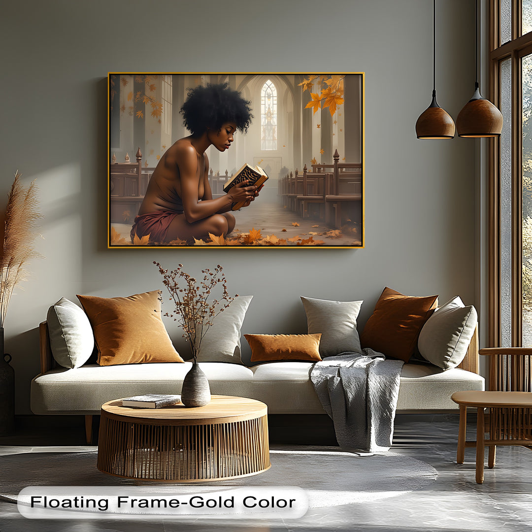 Sacred Silence – Erotic Canvas Wall Art | Large Framed Artwork