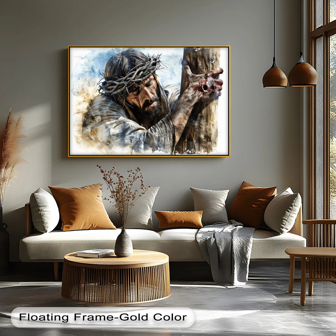 The Final Embrace – Crucified Savior Canvas Print
