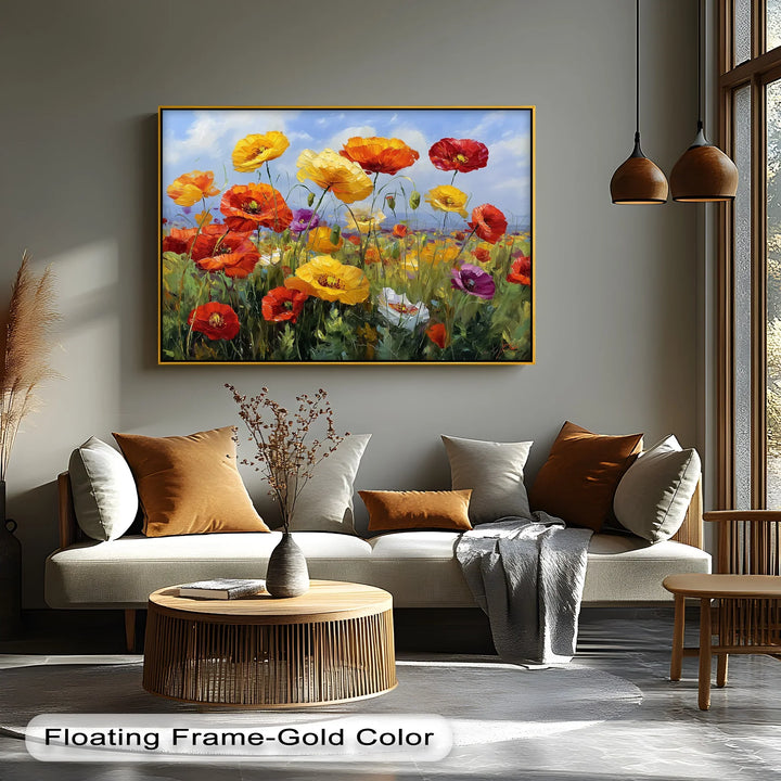 Meadow Melody – Colorful Wildflower Field Canvas Print - MyPhotoStation