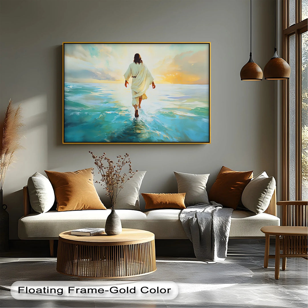 Faith in Motion – Jesus Walking on Water Canvas Print - MyPhotoStation