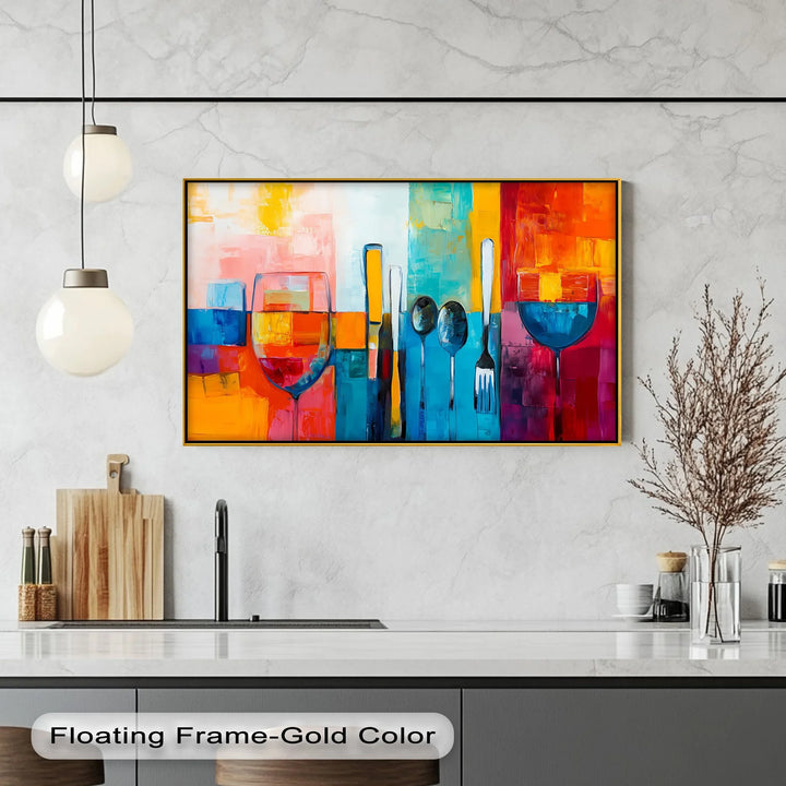 Modern Table Setting – Kitchen Canvas Print - MyPhotoStation