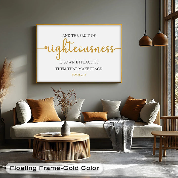 Fruit of Righteousness – James 3:18 Canvas Print - MyPhotoStation