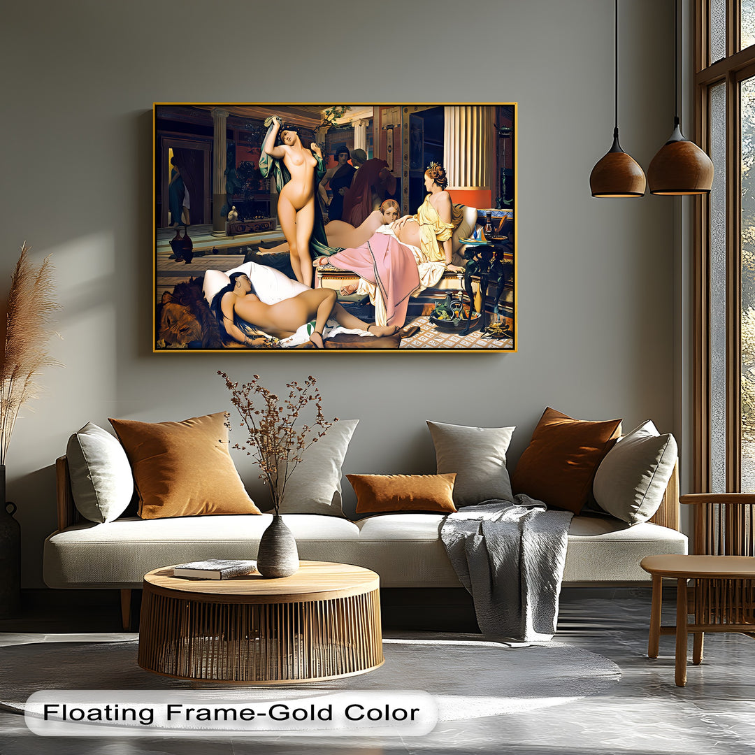 Palace Reverie – Framed Canvas Wall Art | Large Sensual Canvas Print