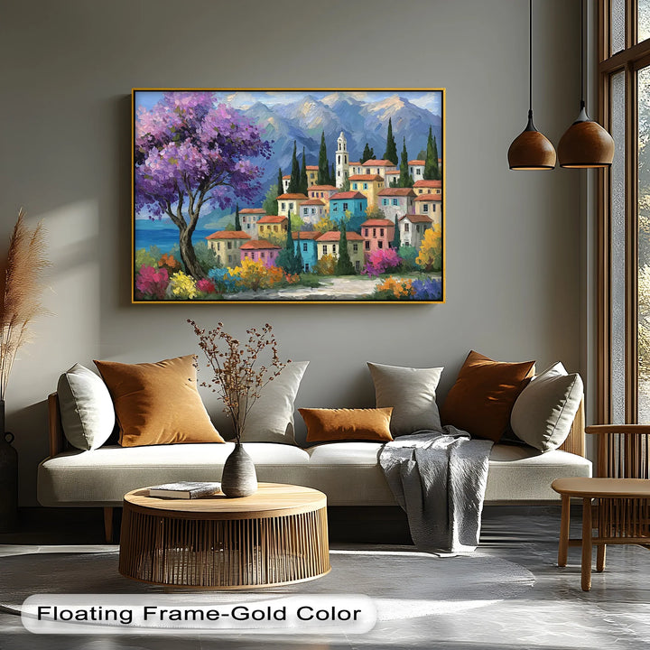 Purple Blossom Village – Canvas Print - MyPhotoStation