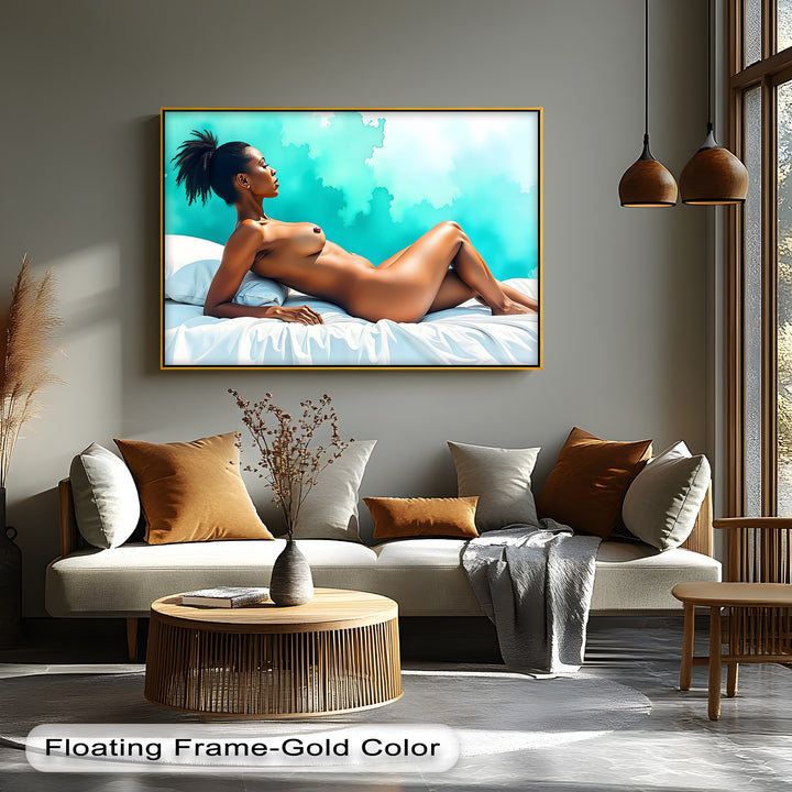 Sensual Reclining - Nude Canvas Wall Art | Erotic Canvas Prints