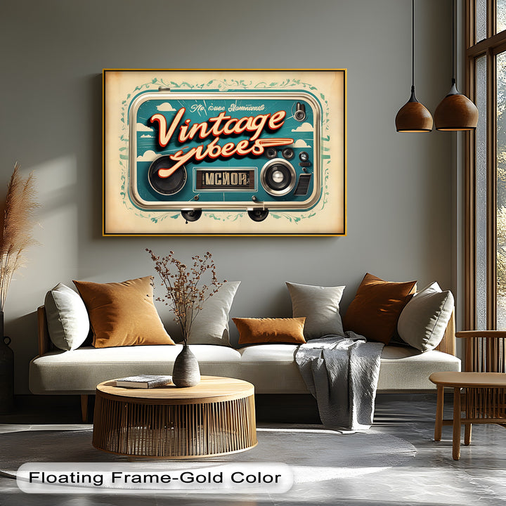 Vintage Vibes – Retro Camera Canvas Print