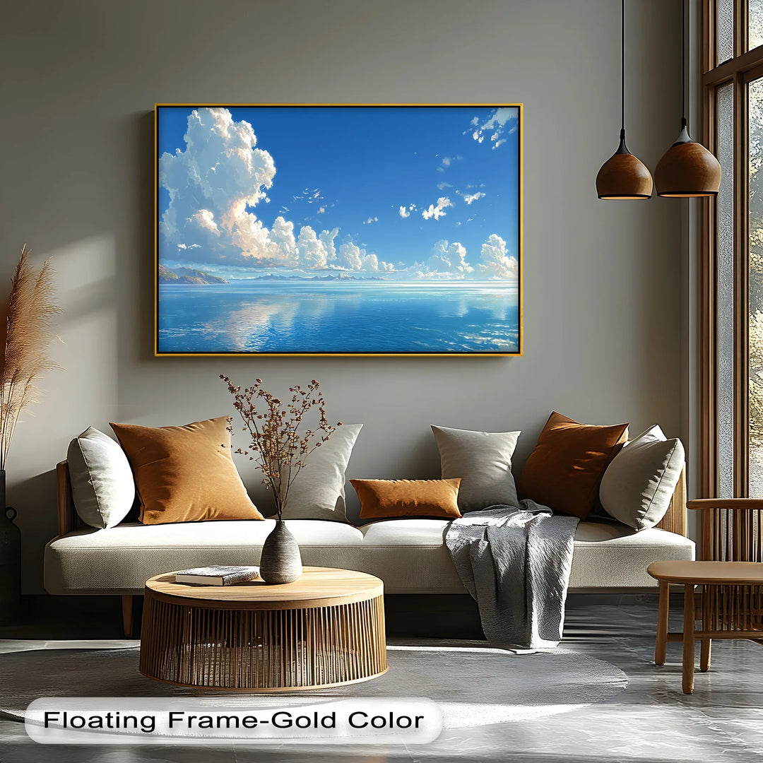 Celestial Cranes in Blue Skies – Flying Birds Canvas Print - MyPhotoStation