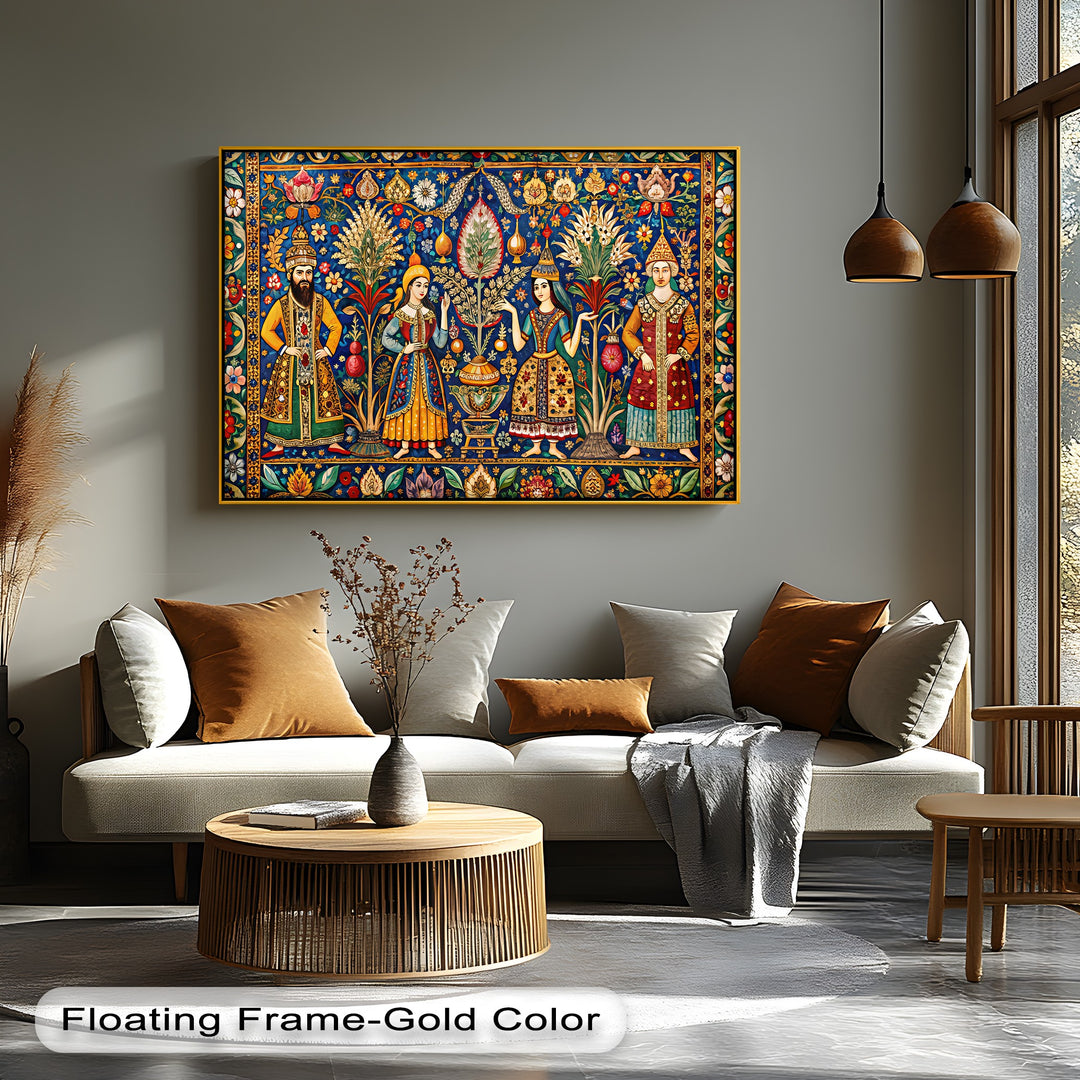 Royal Garden Gathering – Persian Canvas Print