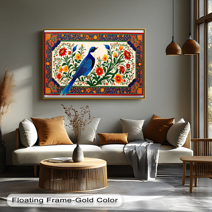 Majestic Bluebird Garden – Persian Canvas Print