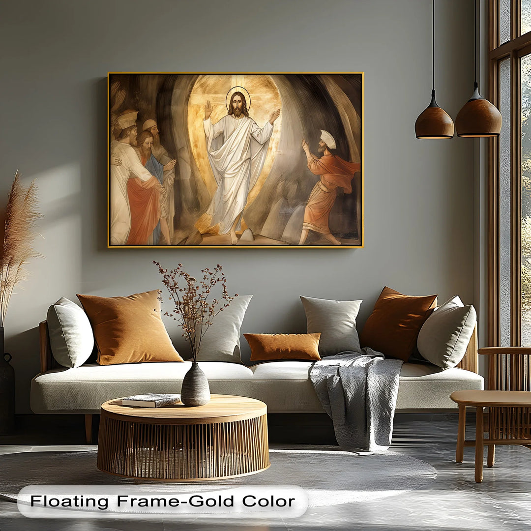 The Resurrection Light – Jesus Risen Canvas Print