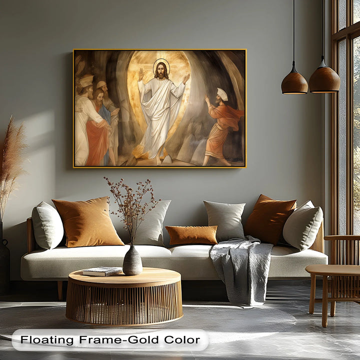 The Resurrection Light – Jesus Risen Canvas Print