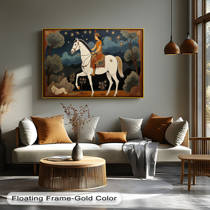 Moonlit Rider – Persian Canvas Print