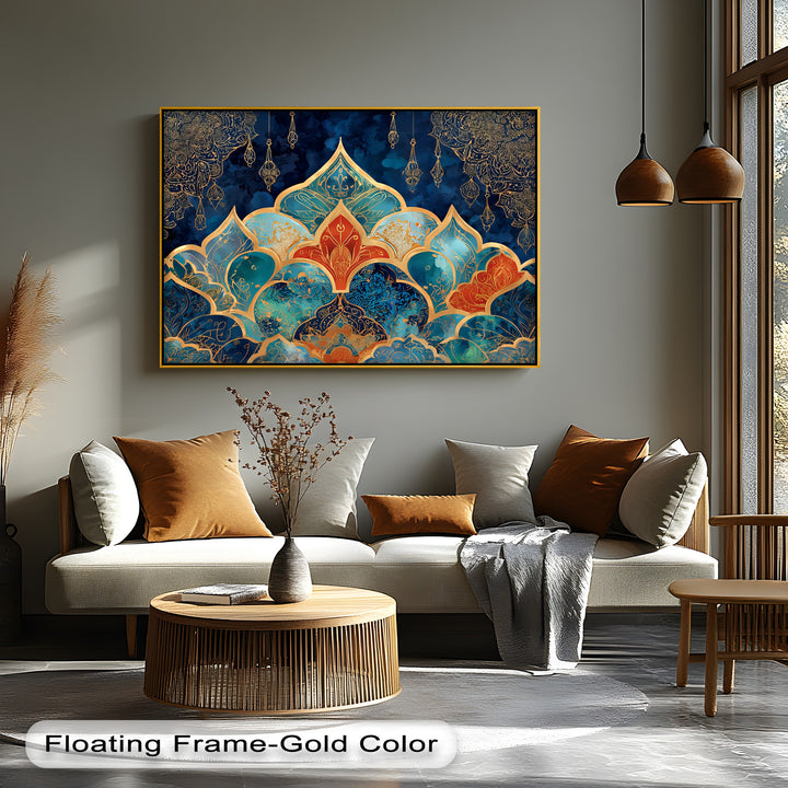 Golden Twilight Arches – Persian Canvas Print