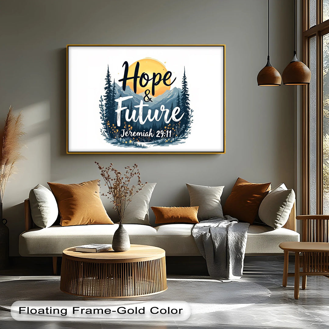 Hope & Future – Jeremiah 29:11 Bible Verse Canvas Print