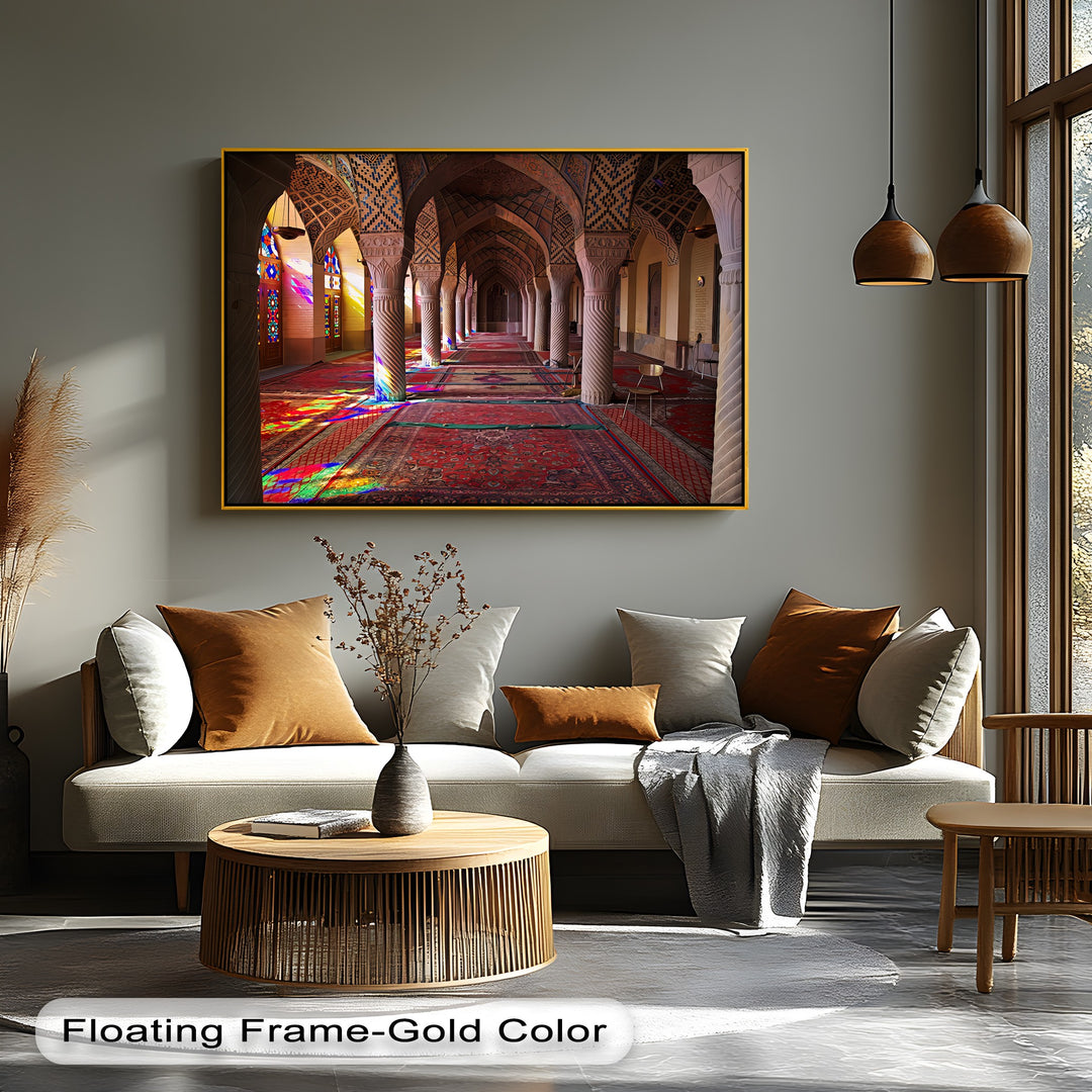 Radiant Stained Glass Serenity – Persian Canvas Print