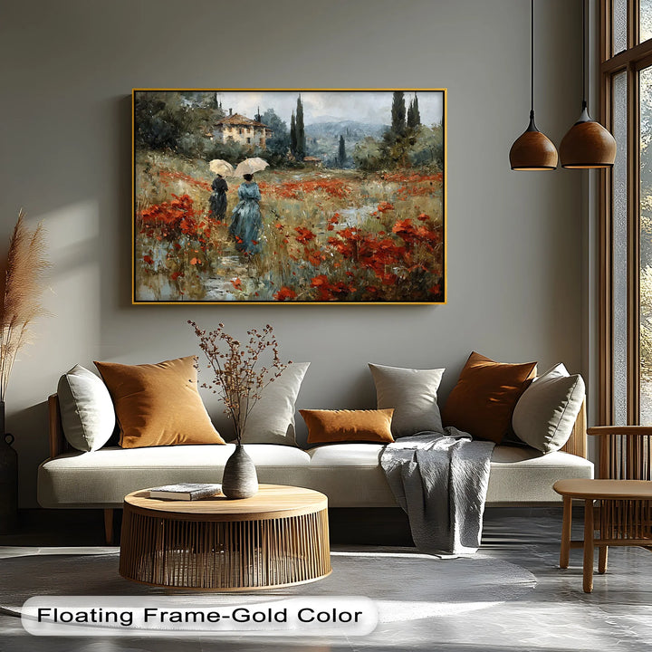 Ladies with Umbrellas - Canvas Print - MyPhotoStation