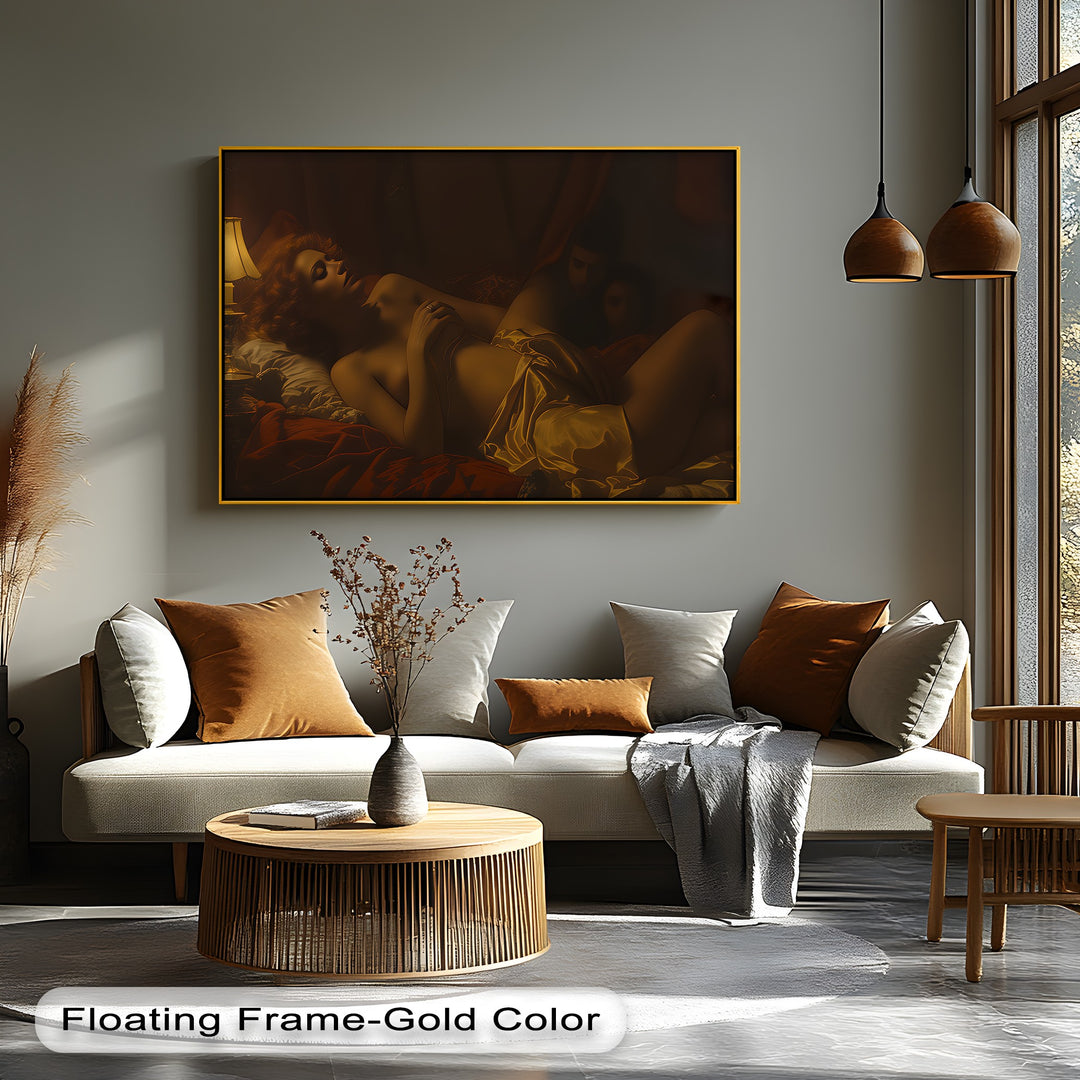 Velvet Secrets – Dark Moody Erotic Canvas Wall Art | Framed Art