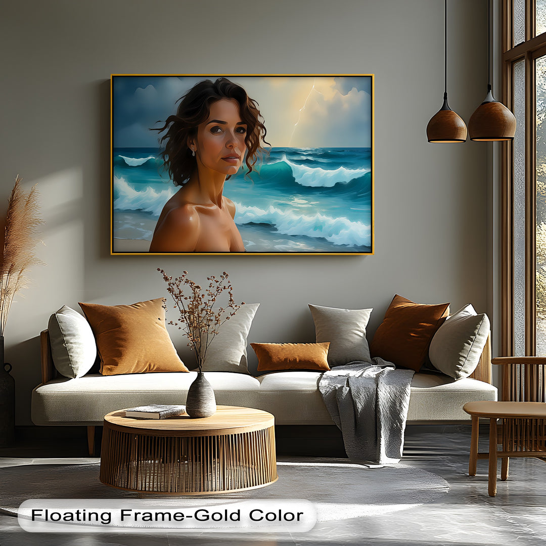 Stormy Embrace – Erotic Canvas Wall Art | Framed Canvas Print