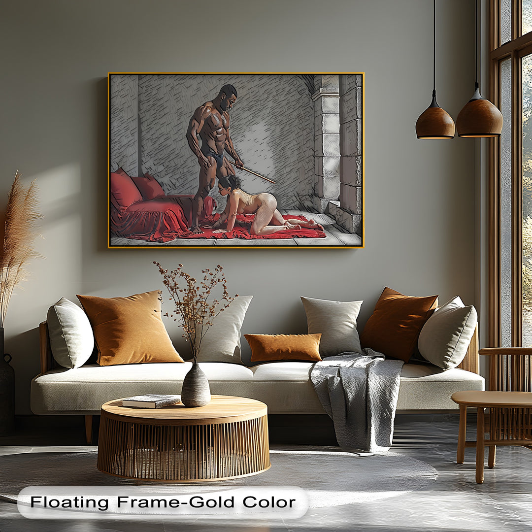 Obedience Ritual – Erotic BDSM Canvas Wall Art | Sexy Canvas