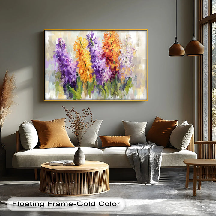 Spring Chorus – Vibrant Hyacinth Flower Bouquet Canvas Print - MyPhotoStation