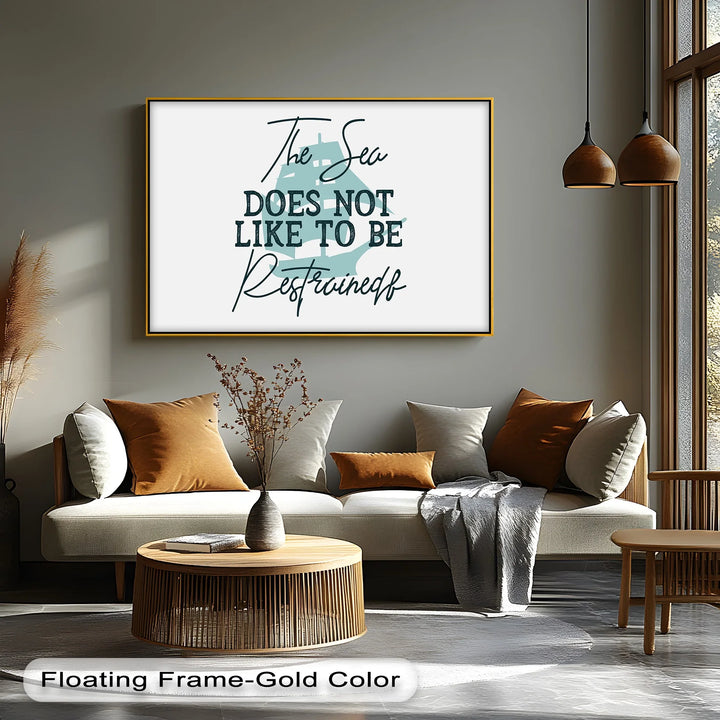 Untamed Sea – Inspirational Nautical Canvas Print - MyPhotoStation