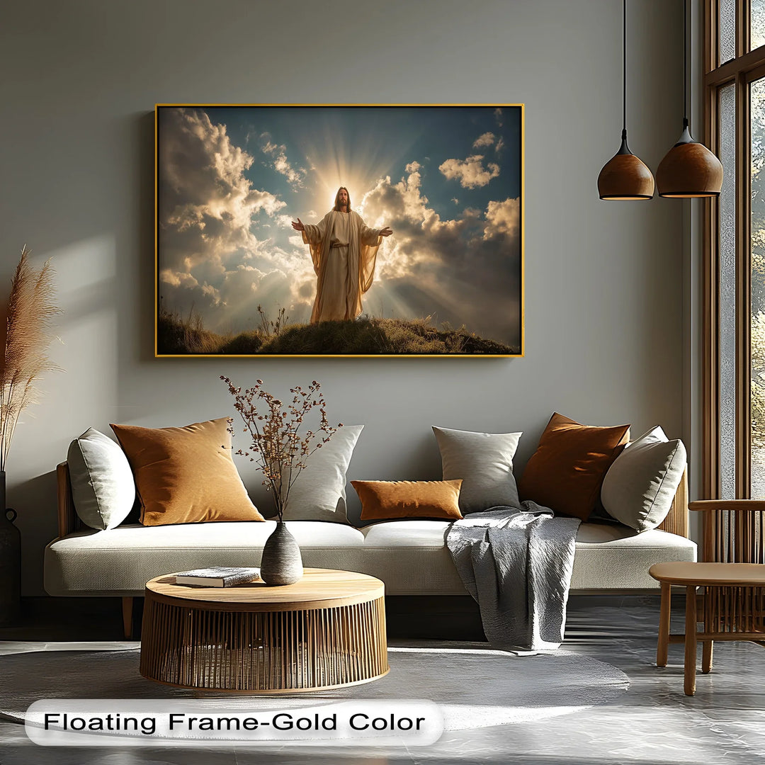 Divine Light – Radiant Jesus Canvas Print - MyPhotoStation