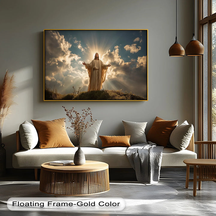 Divine Light – Radiant Jesus Canvas Print - MyPhotoStation